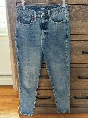 Old Navy Extra High-Rise, OG Straight Denim Jeans with Copper Stitching